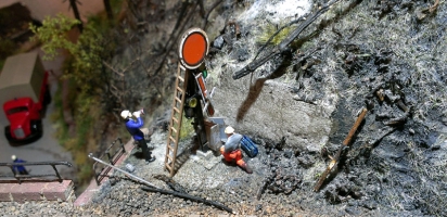 Feuerwehrleute in Aktion